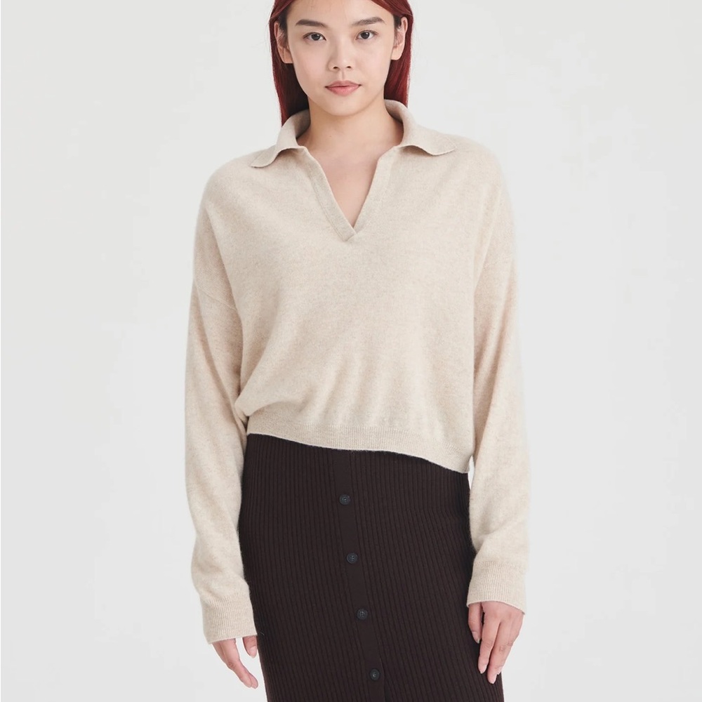 Naadam Signature Polo Sweater